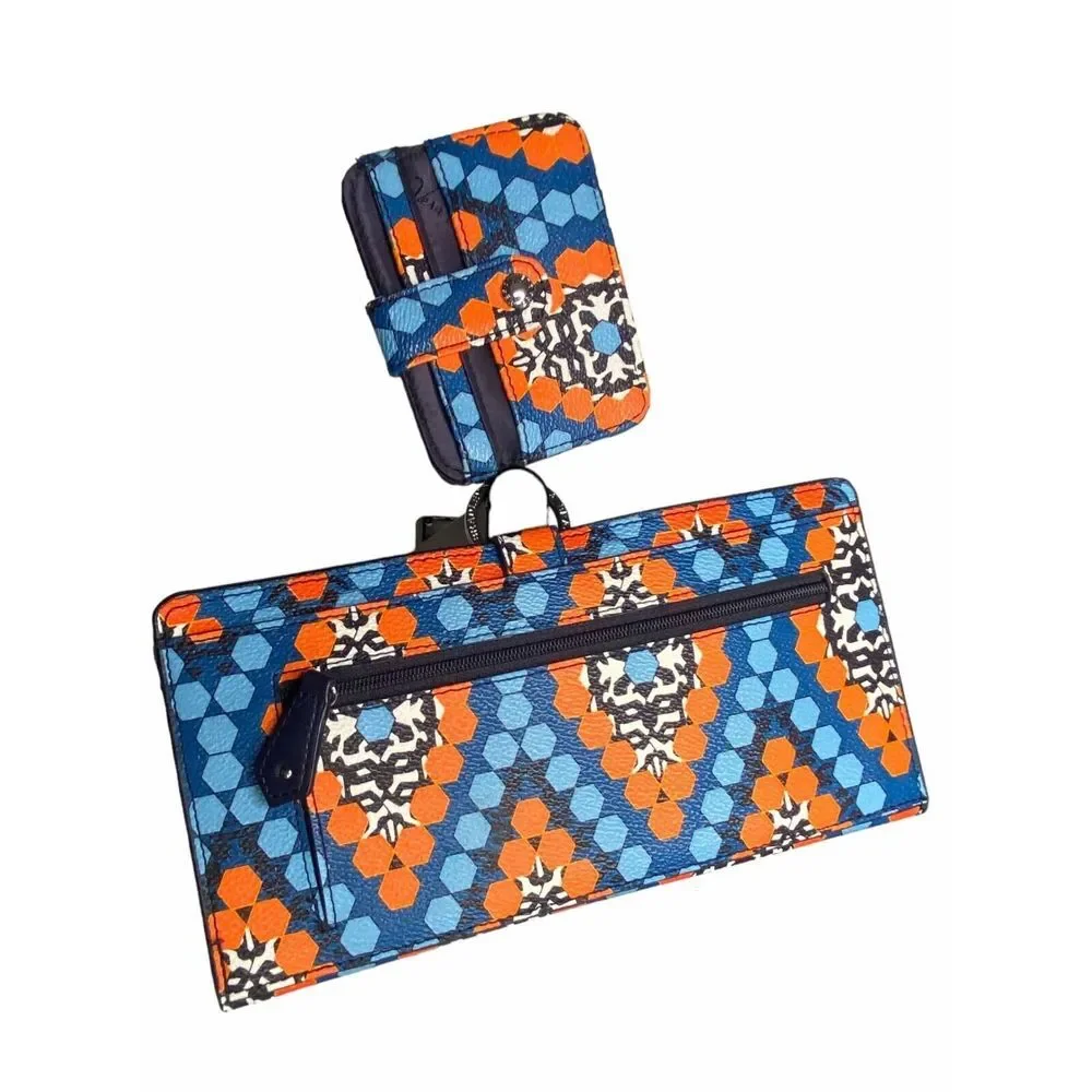 Set Vera Bradley Marrakesh Beads Travel Organizer Wallet - matching ID holder - Picture 2 of 3